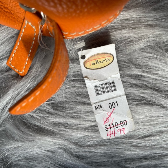 NWT Talbots Orange Genuine Leather Purse - Picture 2 of 4